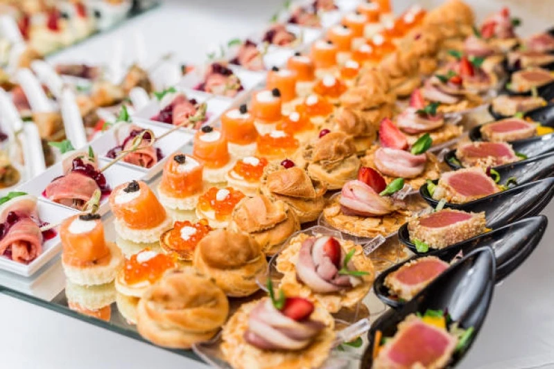 Buffet para eventos de confraternização
